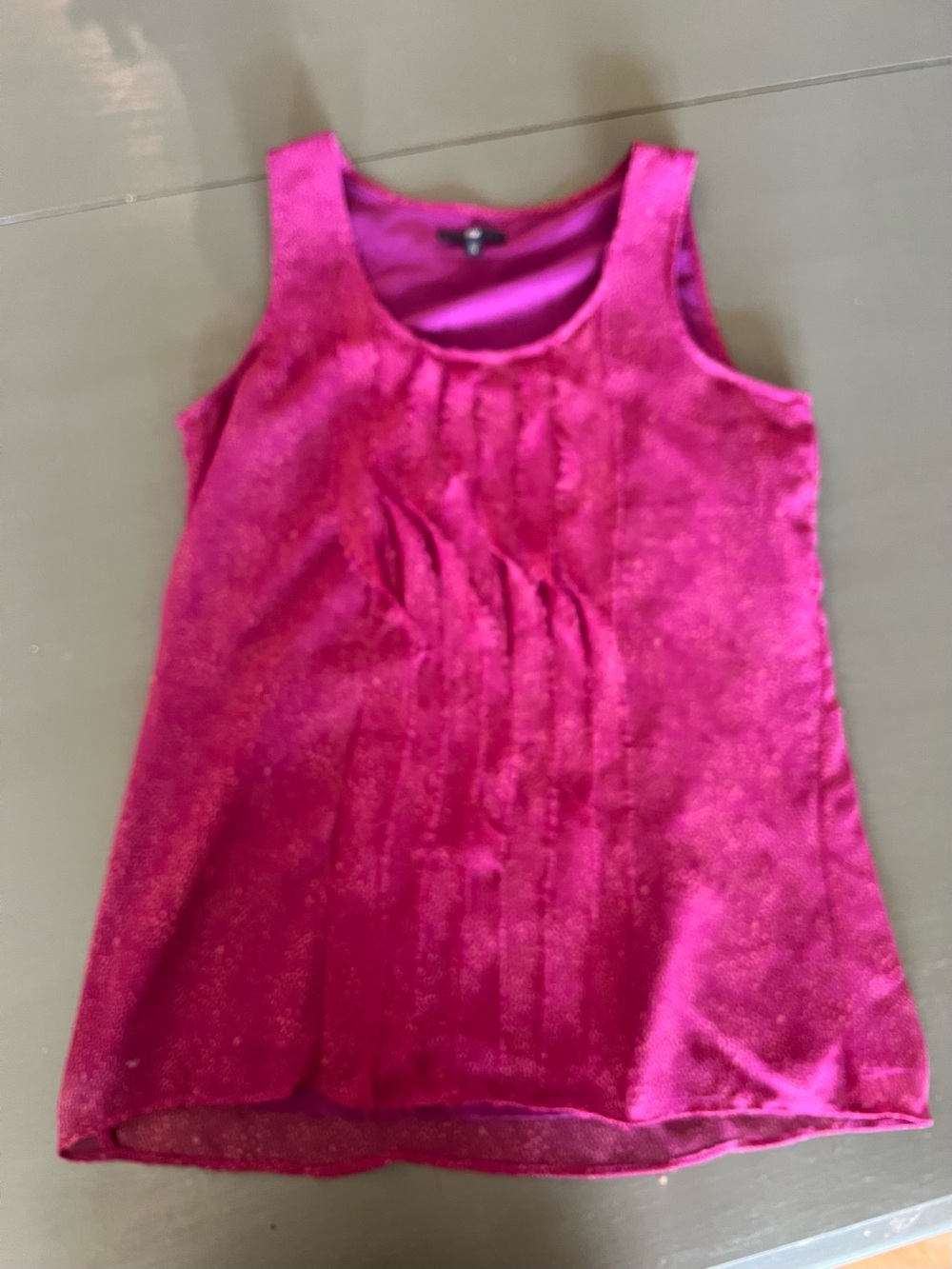 GAP Women's Ruffle Tank Top in Fuchsia